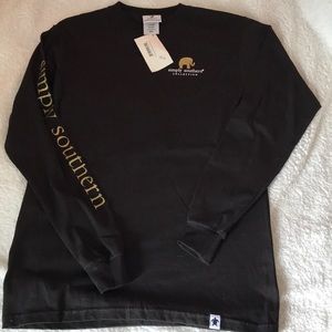 Simply Southern Black Red Gold LS Top Small